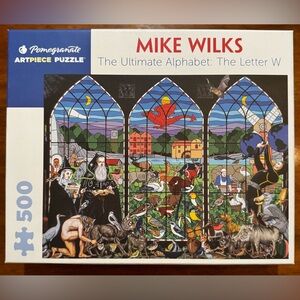 Mike Wilks The UltimateAlphabet The Letter W 500 Piece Pomegranate Jigsaw Puzzle